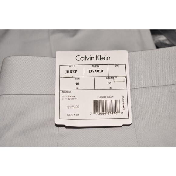 CALVIN KLEIN NEW $175 Extra Slim Stretch Flat Front Suit Pant Men's 40 - Picture 3 of 4